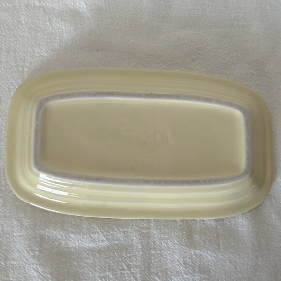 Yellow Fiesta Covered Butter Dish Ceramic Fiestaware Discontinued Color - Picture 2 of 5